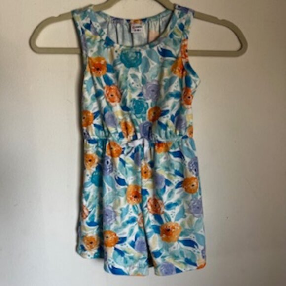 🧡3/15 PatPat Sleeveless Shorts Romper Floral Bundle x2 Kids 5-6Y - Picture 9 of 11